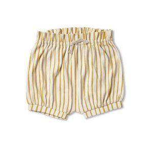 NWT Pehr bloomer shorts in marigold stripes away, sz 3-6 mos
